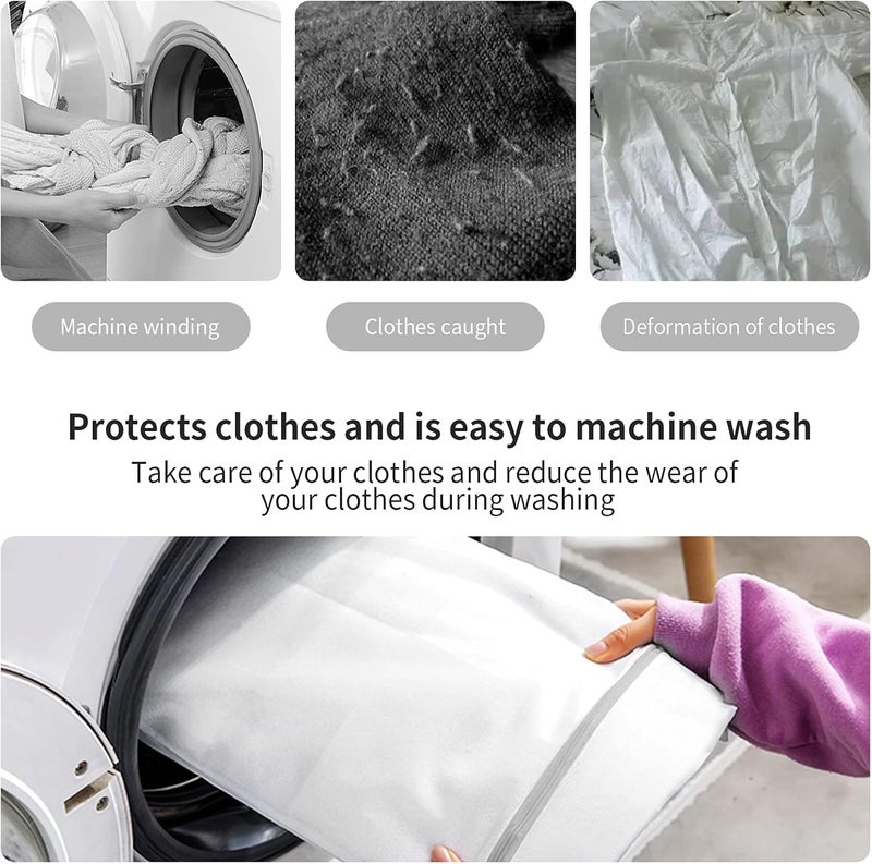 MDSXO 3 Pack Mesh Laundry Bags Medium by - Fine Durable Lingerie Delicates Bag for Washing Machine for Socks, Bra, Mask,Underwear 12 * 16 inch [3 Pack] - Image 5